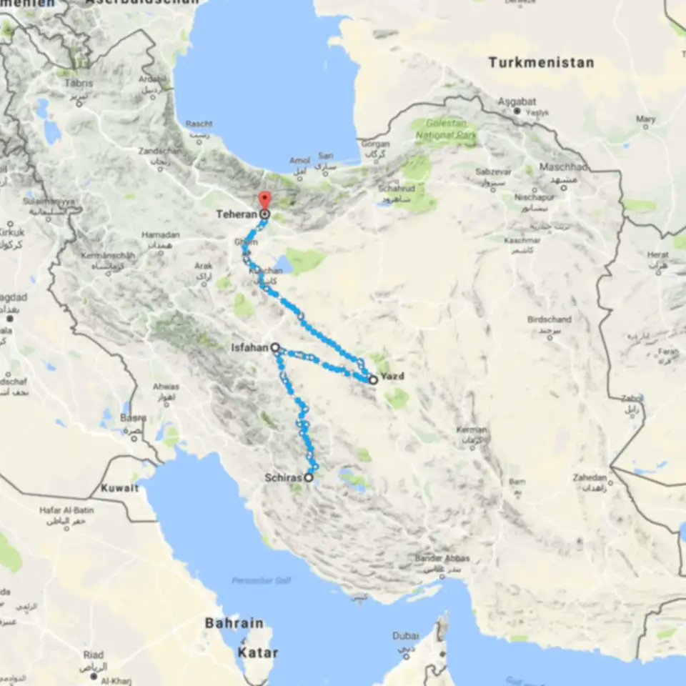 Map of our trip